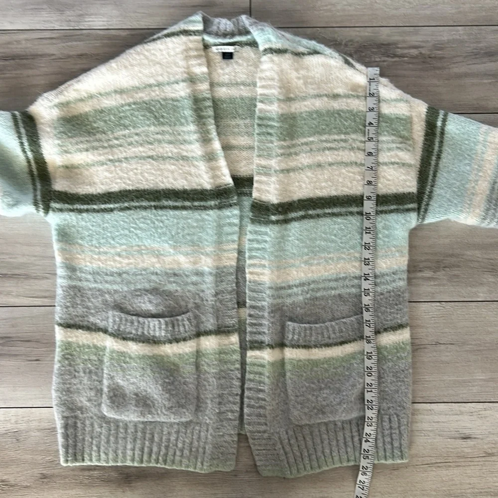 American Eagle striped open front cardigan sweater size small